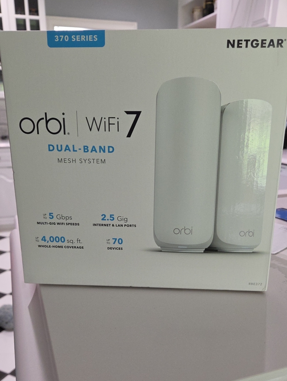 netgear orbi WiFi 7 Dual-Band Mesh System - White